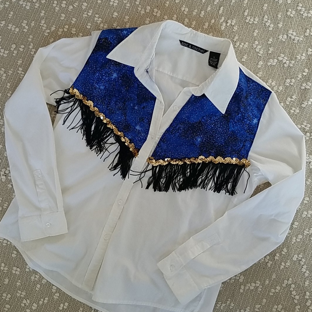 Custom fringed shirt!